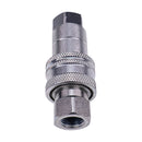 1/4" Body x 1/4" BSP Thread Male & Female Hydraulic Coupler Kit for Tractor Loader Excavator