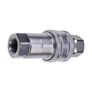 1/4" Body x 1/4" BSP Thread Male & Female Hydraulic Coupler Kit for Tractor Loader Excavator