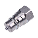 1/4" Body x 1/4" BSP Thread Male & Female Hydraulic Coupler Kit for Tractor Loader Excavator