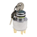 3 Position 5 Terminal Wire Ignition Starter Switch With 2 Keys 31973K4183 SPB501 551508G for Car Motorcycle Boat Tractor Trailer Digger