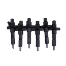 6 PCS Fuel Injector 1-15300250-2 for Isuzu Engine 6BD1 6BG1 Hitachi Excavator EX200-2 EX200-3