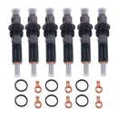 6 Pieces Fuel Injector 6738-11-3090 6738-11-3100 for Komatsu Engine SAA4D102E SAA6D102E Excavator PC220-7 PC220LC-7 PC220LL-7L PW200-7 PW220-7H Loader WA320-5 WA320-5L