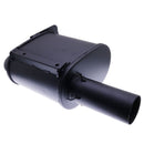 Exhaust Box Silencer Muffler 128H2997 for JCB 3C 3CX 3D 3DX 4C 4CN 4CX Backhoe Loader