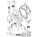 Front Door Glass Wiper Washer Switch 7001709 for Bobcat S510 S590 S595 S770 S850 Loader