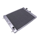 Water Tank Radiator 4616078 for Hitachi ZX40U-2 ZX50U-2 ZX55UR-2 ZX55UR-2D ZX55UR-2DU ZX55UR-2U ZX55UR-3 ZX55UR-3D ZAXIS50U-2 John Deere 50D Excavator