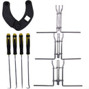 Adjustable Gland Nut Wrench 1266 & Hydraulic Cylinder Piston Rod Seal U-cup Installation Tool Kit Set J05321 for Most Farm and Construction Equipment