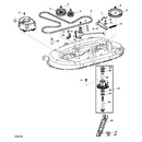 Belt Shield GY21773 GX22644 for Briggs & Stratton Engine 31F707 31P877 John Deere Tractor 107S D100 D105 D110 D120 LA115 LA125 LA135 X110 X120 X125 X145