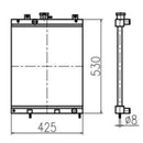 Water Tank Radiator 20T-03-81110 For Komatsu Excavator PC30R-8 PC35R-8 PC40R-8 PC45R-8