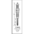 4 PCS Glow Plug 16241-6551 for Perkins Engine 4.154 Series 200 Gehl Skid Steer Loader 6625 SL6625