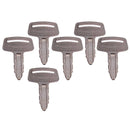 6 Pcs Ignition Keys RC101-53630 for Kubota K008 K008-3 KH101 KH151 KH170 Excavator