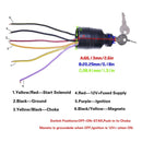 Boat Engine Ignition Switch 87-17009A2 for Mercury Outboard Motor Control Box 3 Position 6 Wire Sierra