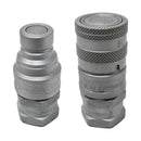 1/2" Body x 3/4"-16 UNF Thread Hydraulic Quick Connect Coupler Set - Replaces Summit FF12-08S