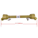 1-3/8" x 6 Spline Both Ends 31.5"-43.3" Length Series 1 PTO Shaft Driveshaft for Lawnmower Tractor