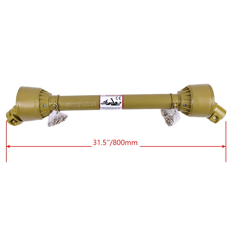 1-3/8" x 6 Spline Both Ends 31.5"-43.3" Length Series 1 PTO Shaft Driveshaft for Lawnmower Tractor