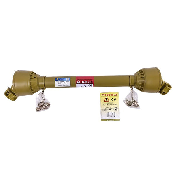 1-3/8" x 6 Spline Both Ends 31.5"-43.3" Length Series 1 PTO Shaft Driveshaft for Lawnmower Tractor