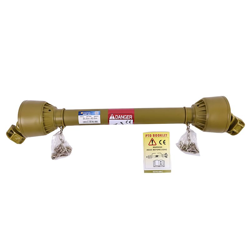 1-3/8" x 6 Spline Both Ends 31.5"-43.3" Length Series 1 PTO Shaft Driveshaft for Lawnmower Tractor