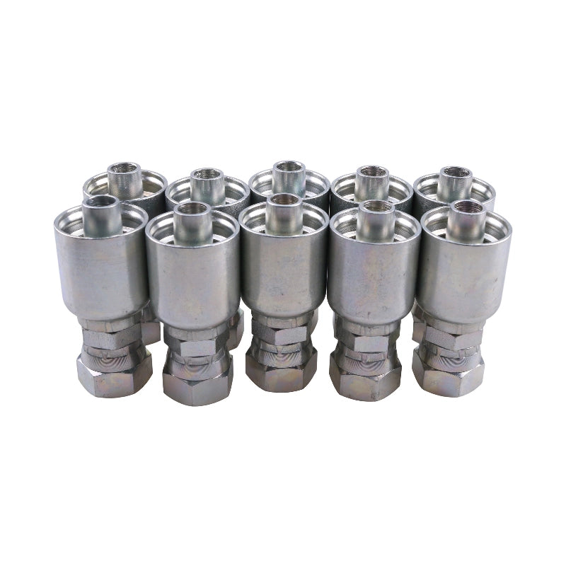 10PCS Hydraulic Hose Fitting With 1/2" Female JIC 10643-8-8 replace Parker