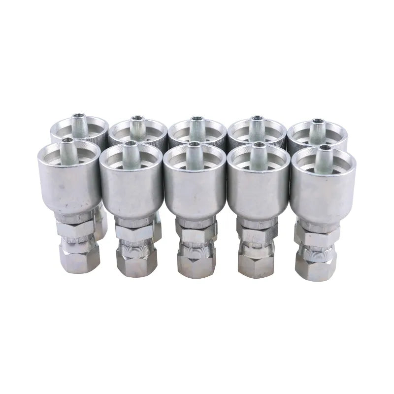 10PCS Hydraulic Hose Fitting With 1/4" Female JIC Swivel 10643-4-4 replace Parker