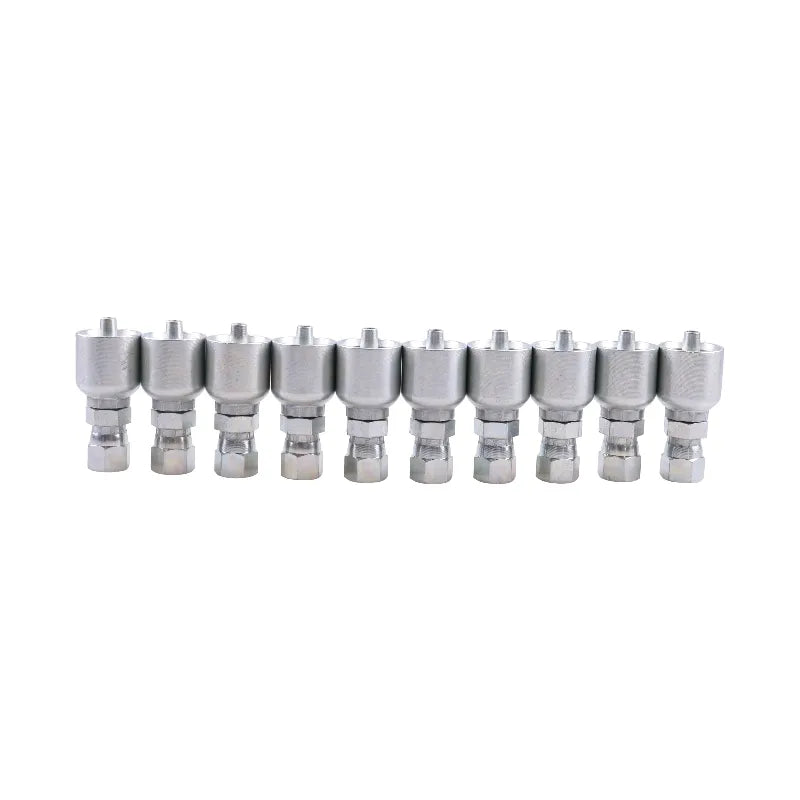 10PCS Hydraulic Hose Fitting With 1/4" Female JIC Swivel 10643-4-4 replace Parker