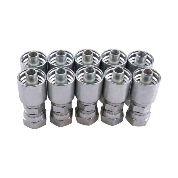 10 Pcs Hydraulic Hose Fitting With 5/8" Female JIC Swivel 10643-10-8 for Parker