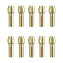 10 Pieces 1/8 In Brass Rotary Tool Collet 42-77-0400 for Milwaukee Cordless Grinding Machine 2460-20
