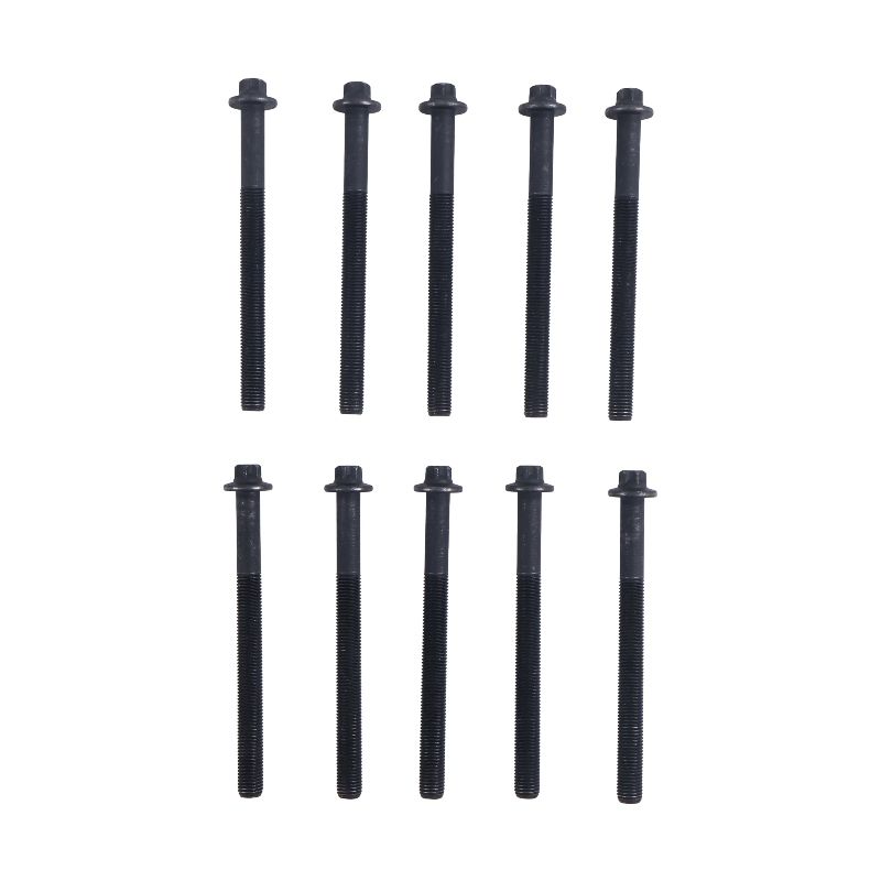 10 Pieces M12 x 140mm Engine Cylinder Head Bolt 320/02711 320/02521 for JCB Loader 3C 3CX 3D 1400B 1550B 1600B 1700B 214 215 216 217
