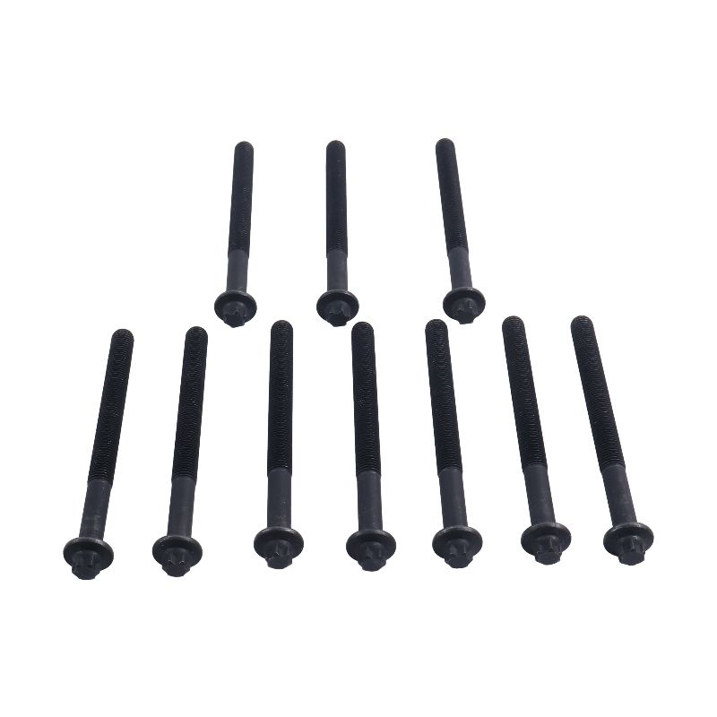 10 Pieces M12 x 140mm Engine Cylinder Head Bolt 320/02711 320/02521 for JCB Loader 3C 3CX 3D 1400B 1550B 1600B 1700B 214 215 216 217