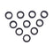 10 Pieces Washer R79605 for John Deere Engine 3029 4045 6081 Tractor 1020 2250 2650 5203 7200 8300