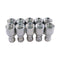 10 Pcs Aftermarket Parker 10643-6-6 Hydraulic Hose Fitting With 3/8" Thread