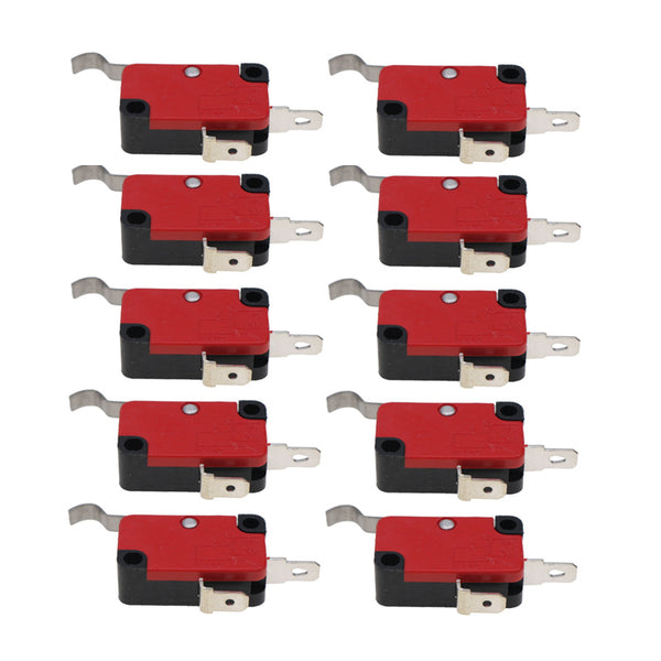 10 Pieces 2 Prong 15A 125/250VAC Micro Limit Switch With Curved Tip Lever V-154-1C25 1014808 1014806 for Club Car Golf Cart DS Precedent