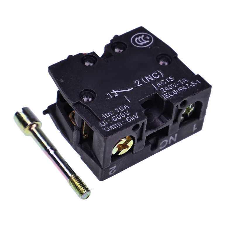 10 Pieces Aftermarket Schneider ZB2-BE102 10A 600V 3A 240V Button Switch Auxiliary Contact Module