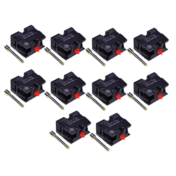 10 Pieces Aftermarket Schneider ZB2-BE102 10A 600V 3A 240V Button Switch Auxiliary Contact Module
