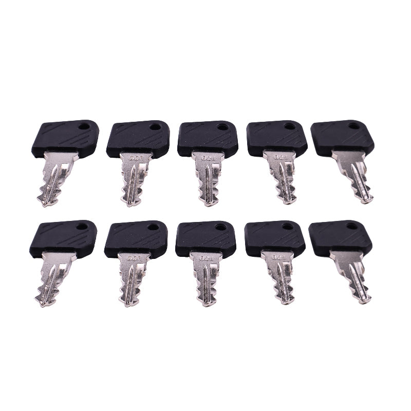 10 Pieces Ignition Key 0009730419 0009701304 801 for Linde Forklift E12-02 E15-02 E16-02 E18-02 E20-02 E25-02 E30-02 E35P-02 E25-03 E30-03 E35 E40 E45 E50