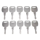 10 Pieces Ignition Key 8035807 701/45501 85804675 5050650256 11306919 for SkyTrak JCB CASE New Holland Volvo Bobcat Loader Telehandler Excavator