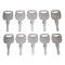 10 Pieces Ignition Key 8035807 701/45501 85804675 5050650256 11306919 for SkyTrak JCB CASE New Holland Volvo Bobcat Loader Telehandler Excavator