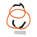 10mm Orange Silicone Spark Plug Wire TONS-0915FLH for Harley Davidson Motorcycle 2009-2016 FLHR Road King