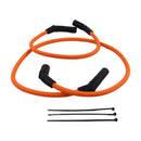10mm Orange Silicone Spark Plug Wire TONS-0915FLH for Harley Davidson Motorcycle 2009-2016 FLHR Road King