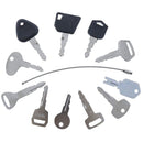 12 Pcs Key for Yale Caterpillar CAT Clark JCB Volvo Toyota Doosan Komatsu Nissan Hyster Tornado Mitsubishi Forklift
