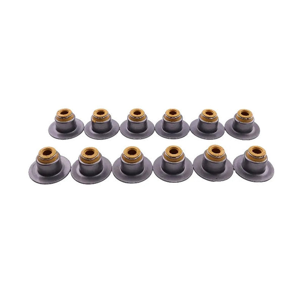12 Pieces Valve Seal 3955393 for Cummins Engine 4B3.9 6B5.9 ISB ISBE ISL9 QSB3.3 QSB4.5 Hyundai Excavator R140W-9 R170W-9 R200W-7A R210W-9
