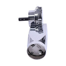 12V 1.5HP 60RPM 60:1 1500W Dump Truck Roll Tarp Motor Chrome Cover