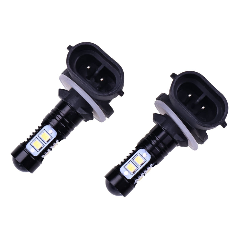12V 100W 6000K 1 Pair LED Headlight Bulb 9847313 for CASE Loader SR130 SR150 SR160 SR175 SR200 TR270 TR310 TR320 TR340 TV380