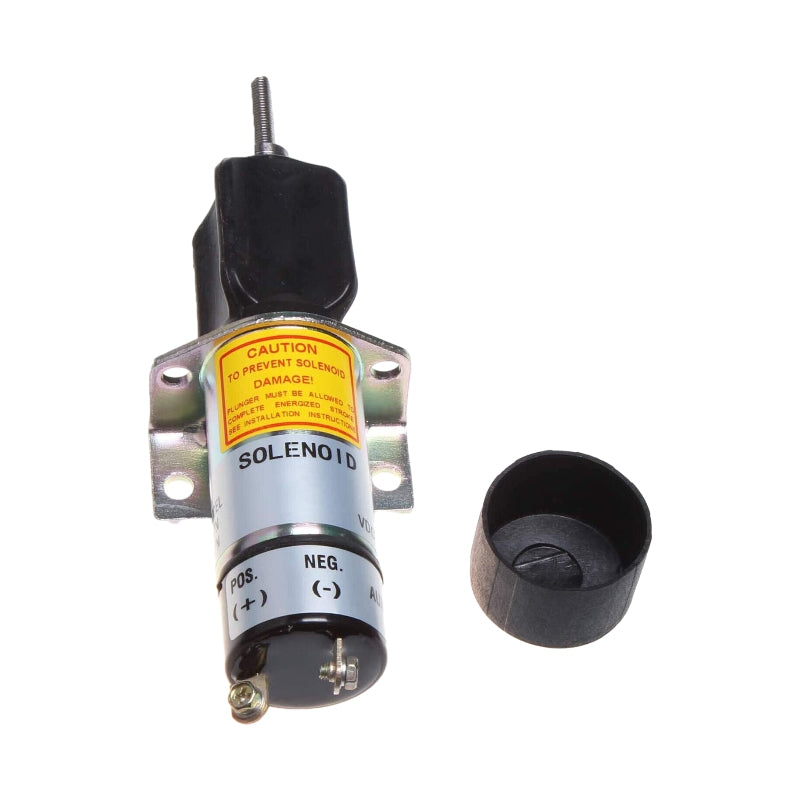 12V 2 Terminals Fuel Shutoff Solenoid 1504-12C2U1B1S1 for Synchro Start Kubota DF-750
