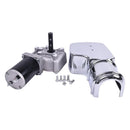 12V 600W 33 Amps 76 RPM 60:1 Roll Tarp Motor Chrome Cover for Dump Truck