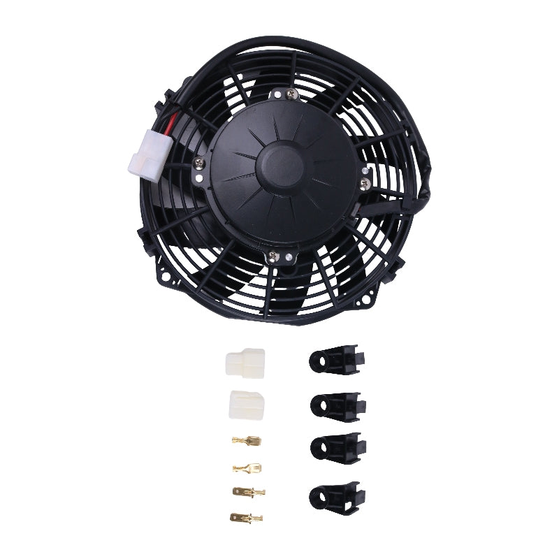12V 80W 400CFM Hydraulic Cooling Fan 601357 for Hustler Bigdog Mower Super Z 88 Hyperdrive Diesel-Z Diablo-Mp Super-Sf