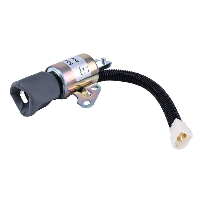 12V Fuel Shutoff Solenoid 7000782 for Bobcat Excavator 418 E08 E10 E10z E17 E17z E19 E20 E20z