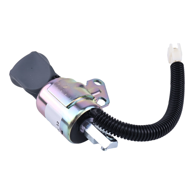 12V Fuel Shutoff Solenoid 7000782 for Bobcat Excavator 418 E08 E10 E10z E17 E17z E19 E20 E20z
