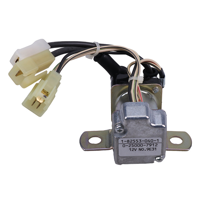 12V Relay 1-82553-040-1 0-25000-7912 1825530400 for Isuzu Engine 4JJ1 4LB1 4JG1 4BG1 C240 6BD1 6SA1 3AB1 3KR2 Hitachi Excavator EX12 EX22 EX25 EX30 EX40