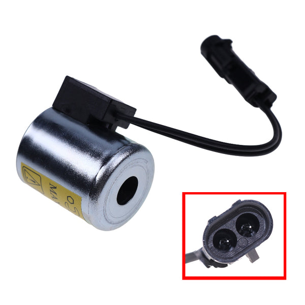 12V Solenoid Valve Coil 195681A1 for CASE Backhoe Loader 570LXT 580L 580SL 590L 590SL
