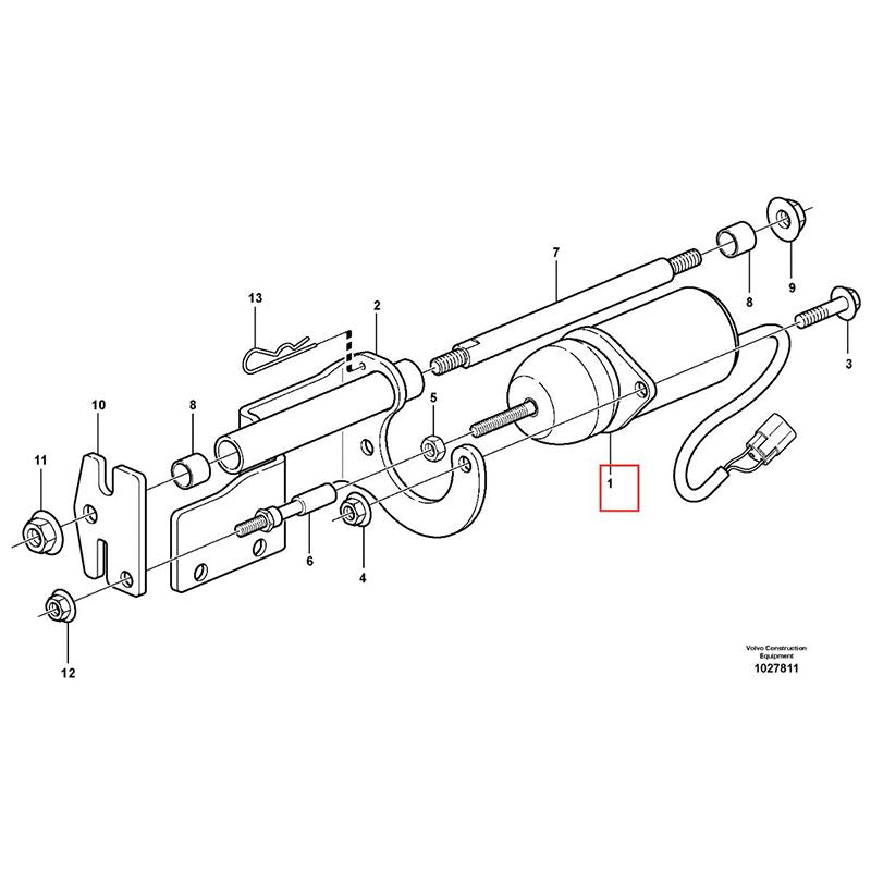 12V Solenoid Valve VOE11802561 VOE11801791 for Volvo Excavator EC55C EC60C ECR48C ECR58 ECR88 ECR28 ECR38 ECR4