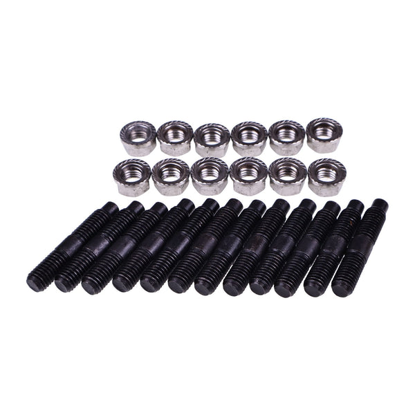 12 Pieces Exhaust manifold Stud & Nut kit 5266422 68419703AA 05135789AB 5135789AB for Cummins Engine 4BT 6BT 5.9L 6.7L Dodge